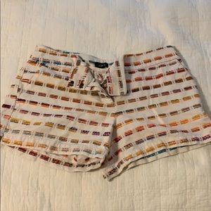 Loft multi colored shorts